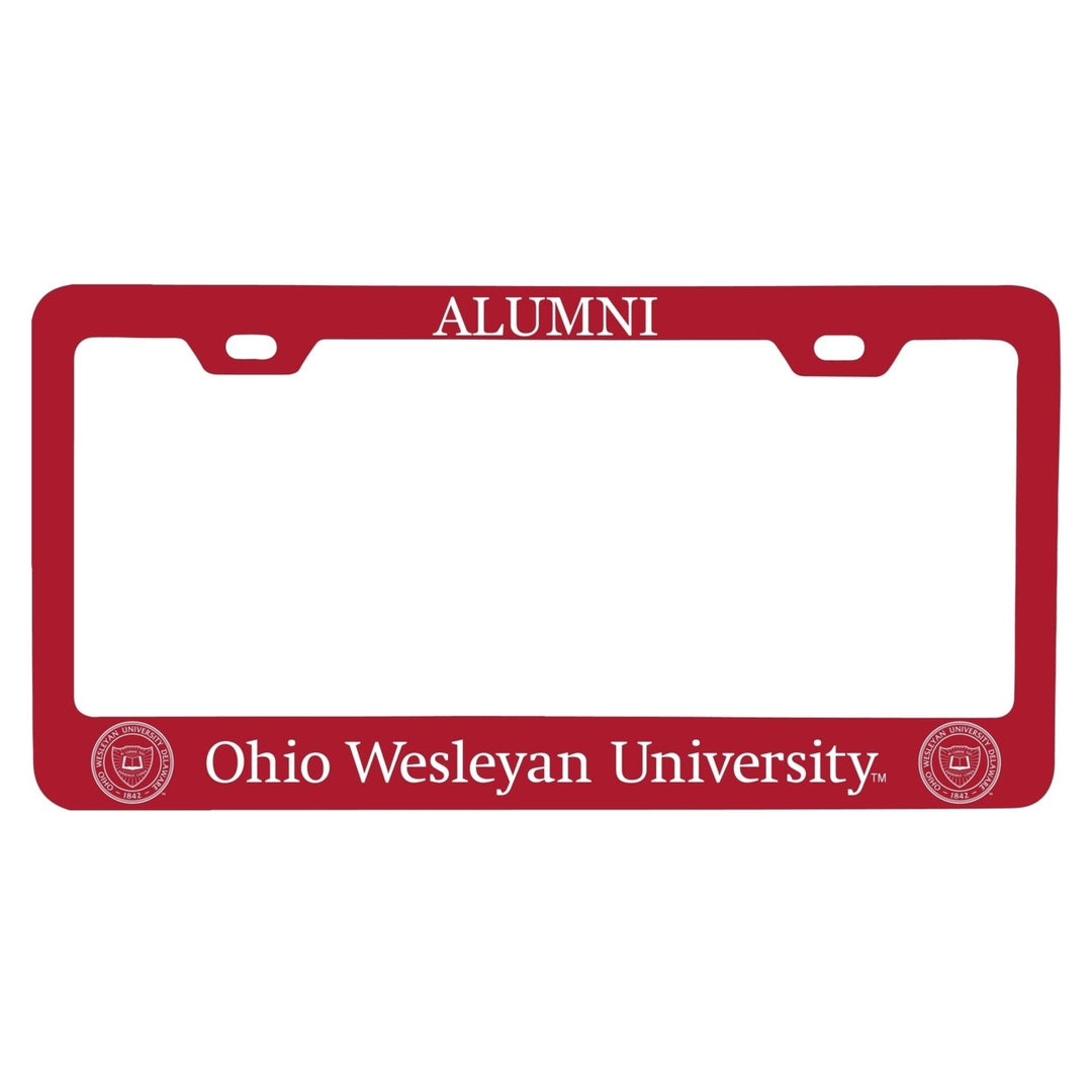 Ohio Wesleyan University Alumni License Plate Frame Image 1