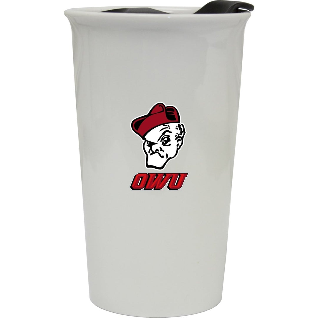 Ohio Wesleyan University Double Walled Ceramic Tumbler Image 1