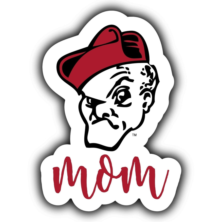 Ohio Wesleyan University 4-Inch Proud Mom NCAA - Durable School Spirit Vinyl Decal Perfect Image 1