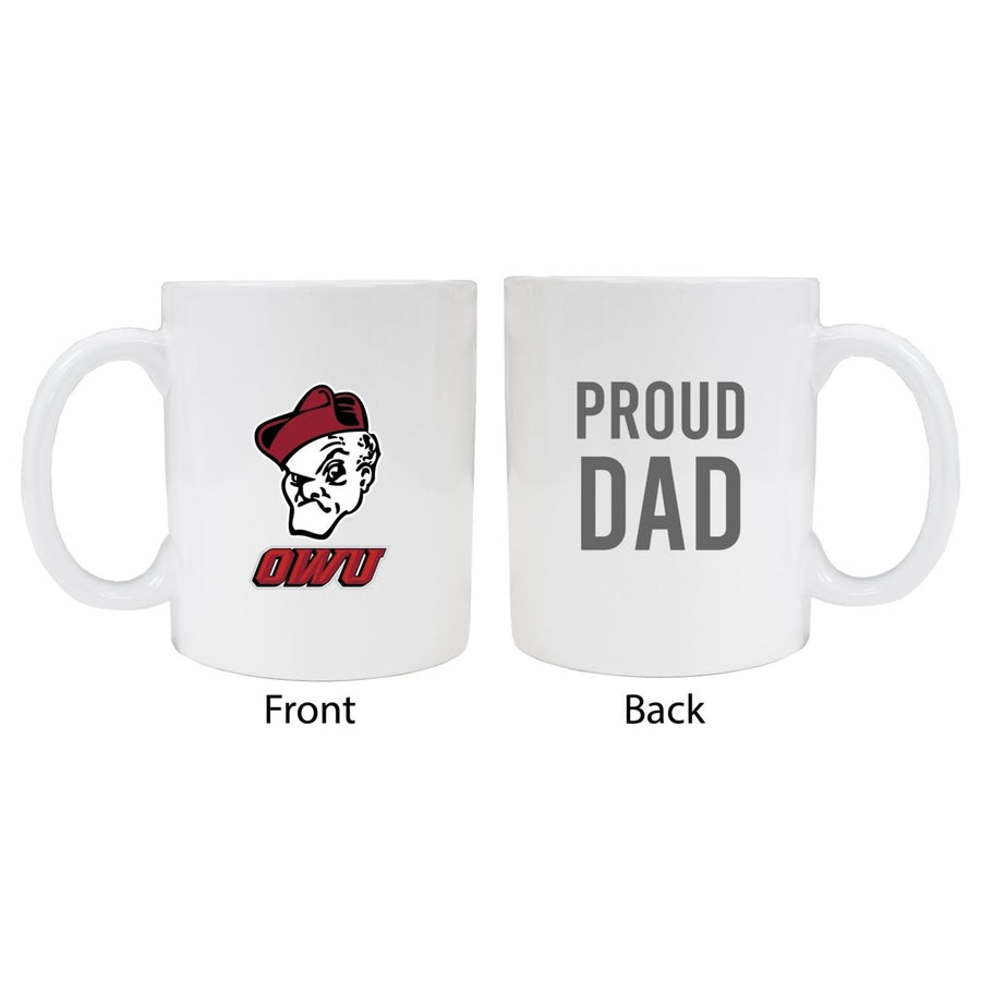 Ohio Wesleyan University Proud Dad Ceramic Coffee Mug - White Image 1