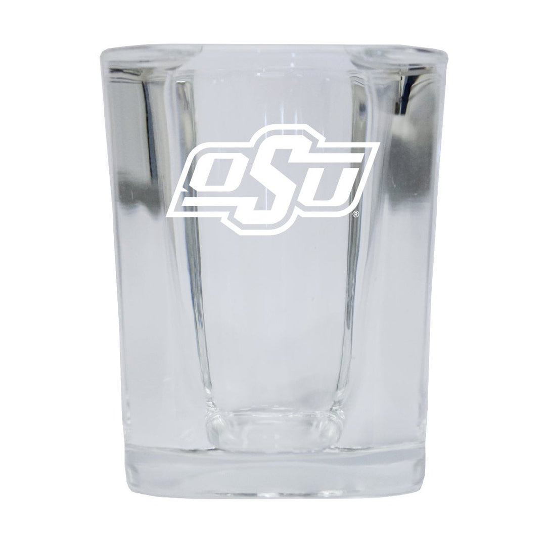 Oklahoma State Cowboys NCAA Collectors Edition 2oz Square Shot Glass - Laser Etched Logo Image 1