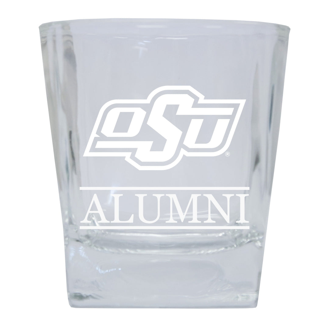 Oklahoma State Cowboys 2-Pack Alumni Elegance 10oz Etched Glass Tumbler Image 1