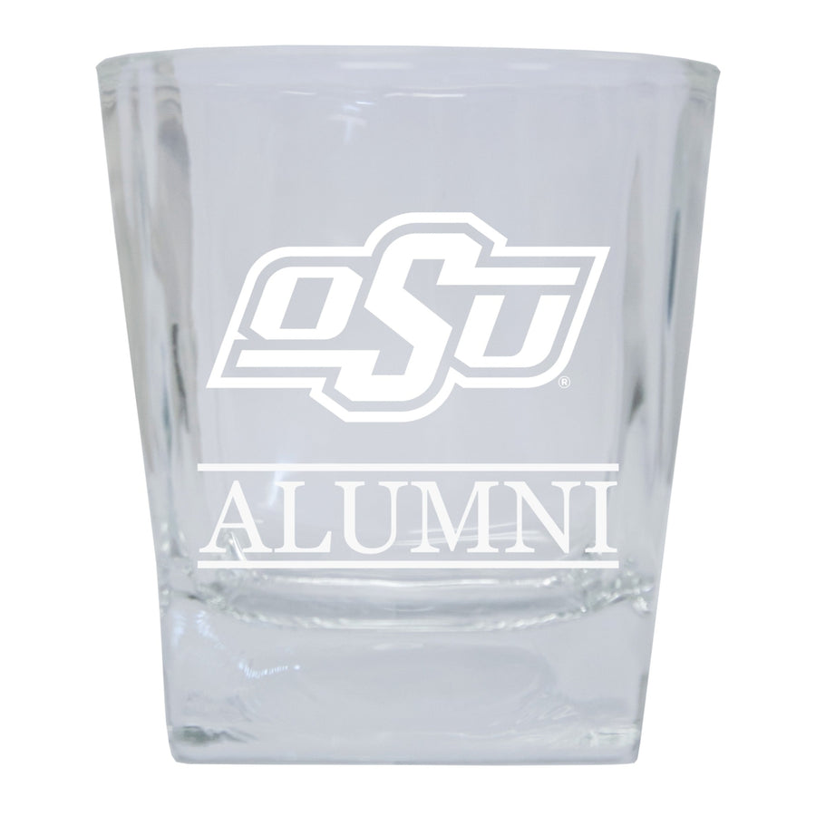 Oklahoma State Cowboys 2-Pack Alumni Elegance 10oz Etched Glass Tumbler Image 1