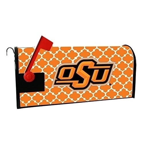 Oklahoma State Cowboys NCAA Officially Licensed Mailbox Cover Moroccan Design Image 1