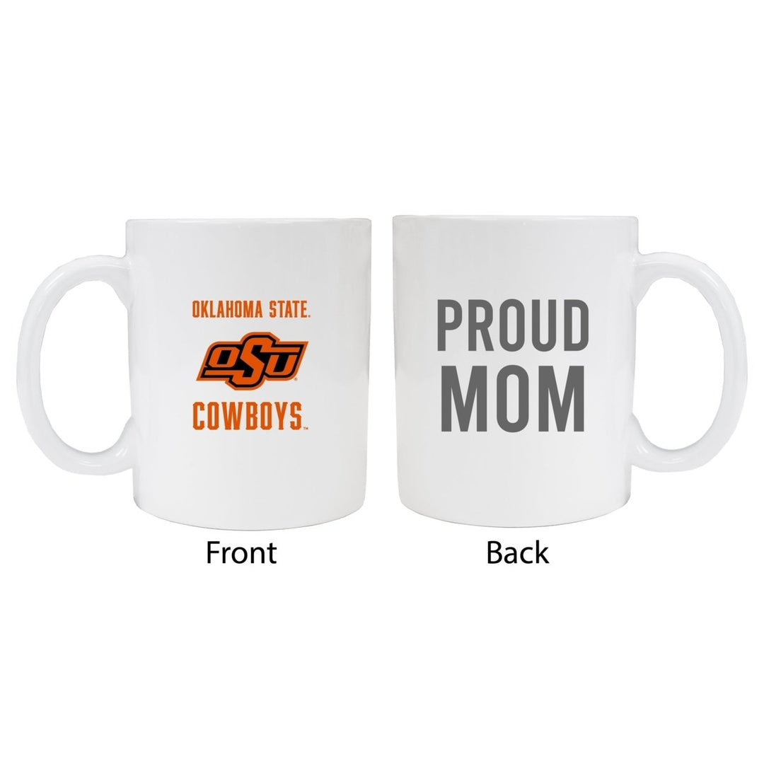 Oklahoma State Cowboys Proud Mom Ceramic Coffee Mug - White Image 1