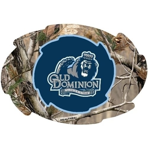 Old Dominion Monarchs Camo Design Swirl Shape 5x6-Inch NCAA High-Definition Magnet - Versatile Metallic Surface Image 1