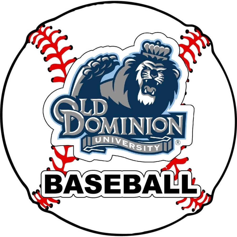 Old Dominion Monarchs 4-Inch Round Baseball NCAA Passion Vinyl Decal Sticker Image 1