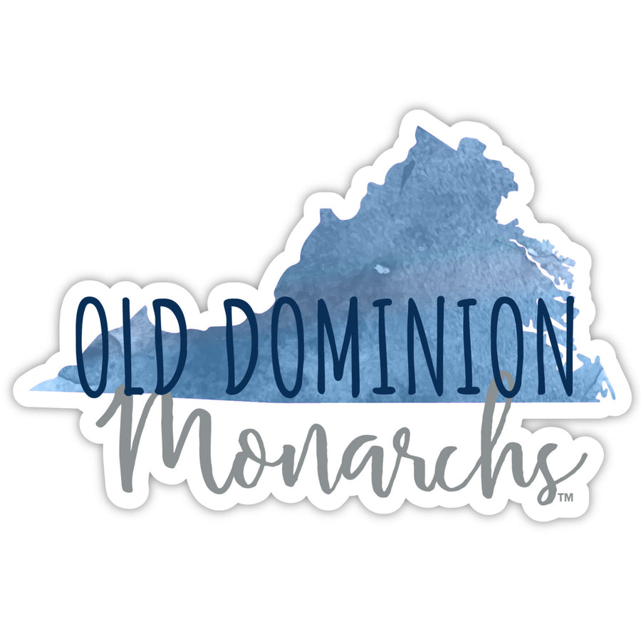 Old Dominion Monarchs 2-Inch on one of its sides Watercolor Design NCAA Durable School Spirit Vinyl Decal Sticker Image 1