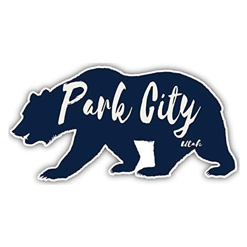 Park City Utah Souvenir 3x1.5-Inch Fridge Magnet Bear Design Image 1