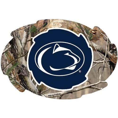 Penn State Nittany Lions Camo Design Swirl Shape 5x6-Inch NCAA High-Definition Magnet - Versatile Metallic Surface Image 1