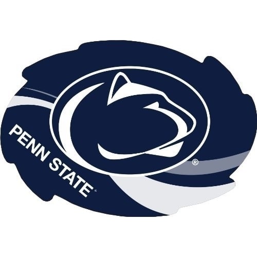 Penn State Nittany Lions Stripe Design Swirl Shape 5x6-Inch NCAA High-Definition Magnet - Versatile Metallic Surface Image 1