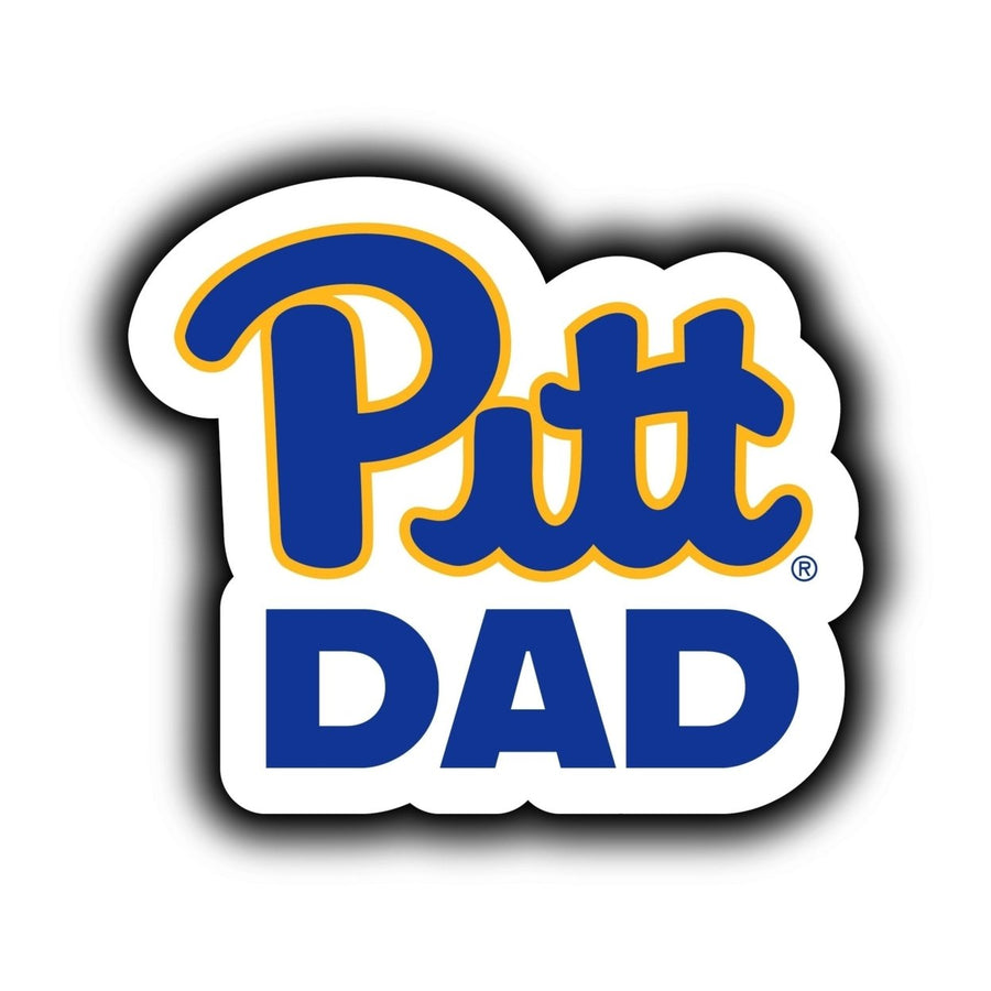 Pittsburgh Panthers 4-Inch Proud Dad NCAA - Durable School Spirit Vinyl Decal Perfect Image 1