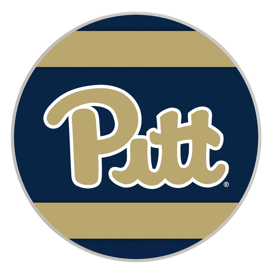 Pittsburgh Panthers Officially Licensed Paper Coasters (4-Pack) - Vibrant, Furniture-Safe Design Image 1