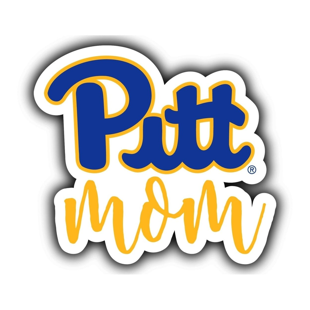 Pittsburgh Panthers 4-Inch Proud Mom NCAA - Durable School Spirit Vinyl Decal Perfect Image 1