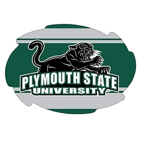 Plymouth State University Stripe Design Swirl Shape 5x6-Inch NCAA High-Definition Magnet - Versatile Metallic Surface Image 1