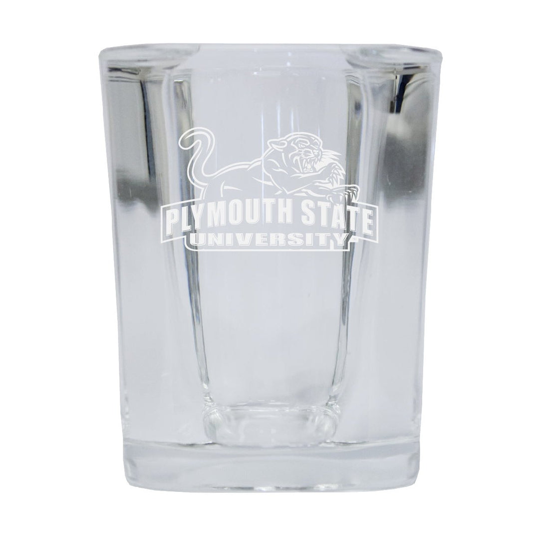 Plymouth State University NCAA Collectors Edition 2oz Square Shot Glass - Laser Etched Logo Image 1