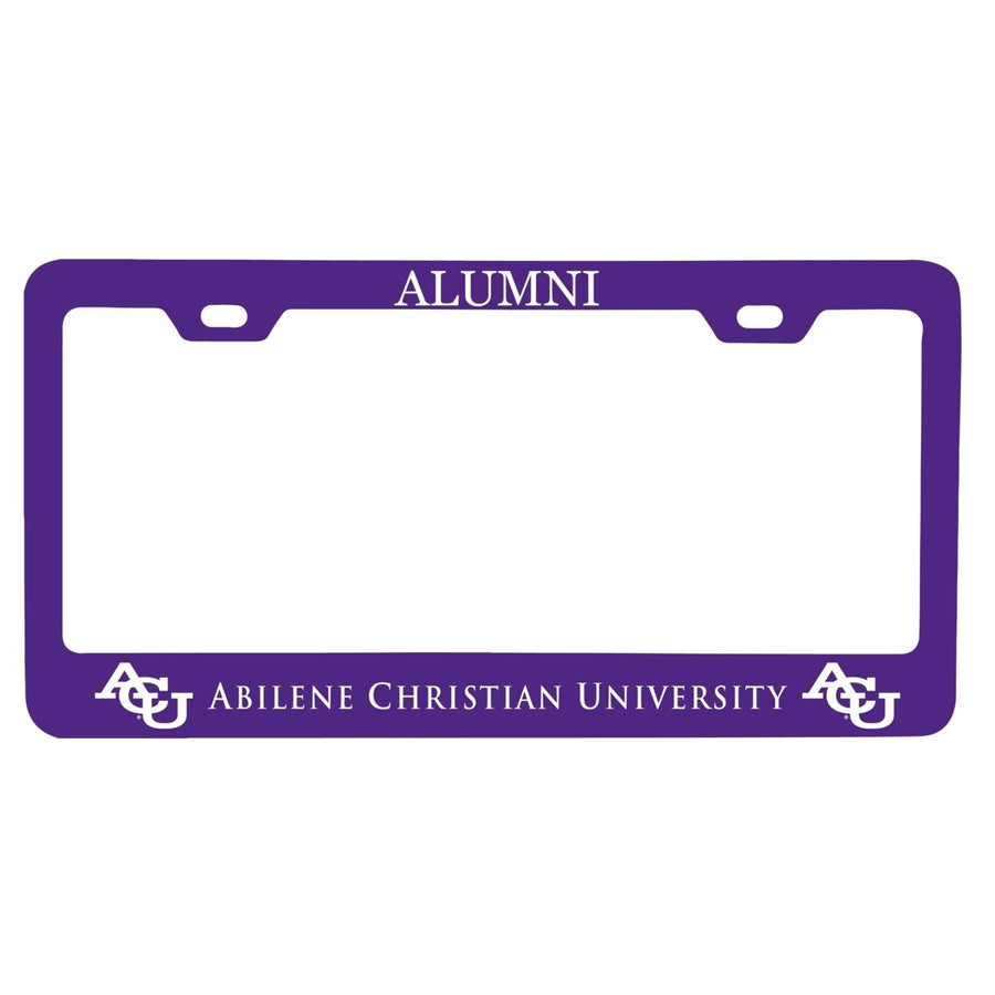 NCAA Abilene Christian University Alumni License Plate Frame - Colorful Heavy Gauge Metal, Officially Licensed Image 1