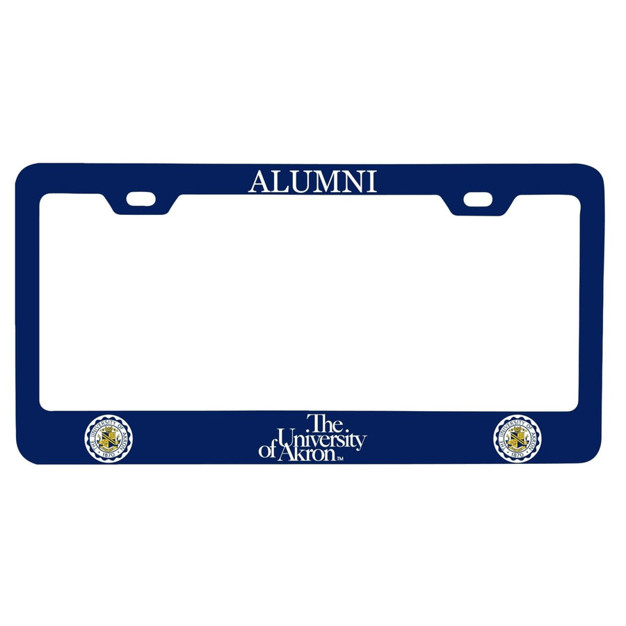 NCAA Akron Zips Alumni License Plate Frame - Colorful Heavy Gauge Metal, Officially Licensed Image 1