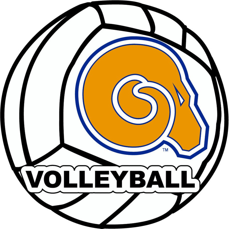 Albany State University 4-Inch Round Volleyball NCAA Vinyl Decal Sticker for Fans, Students, and Alumni Image 1