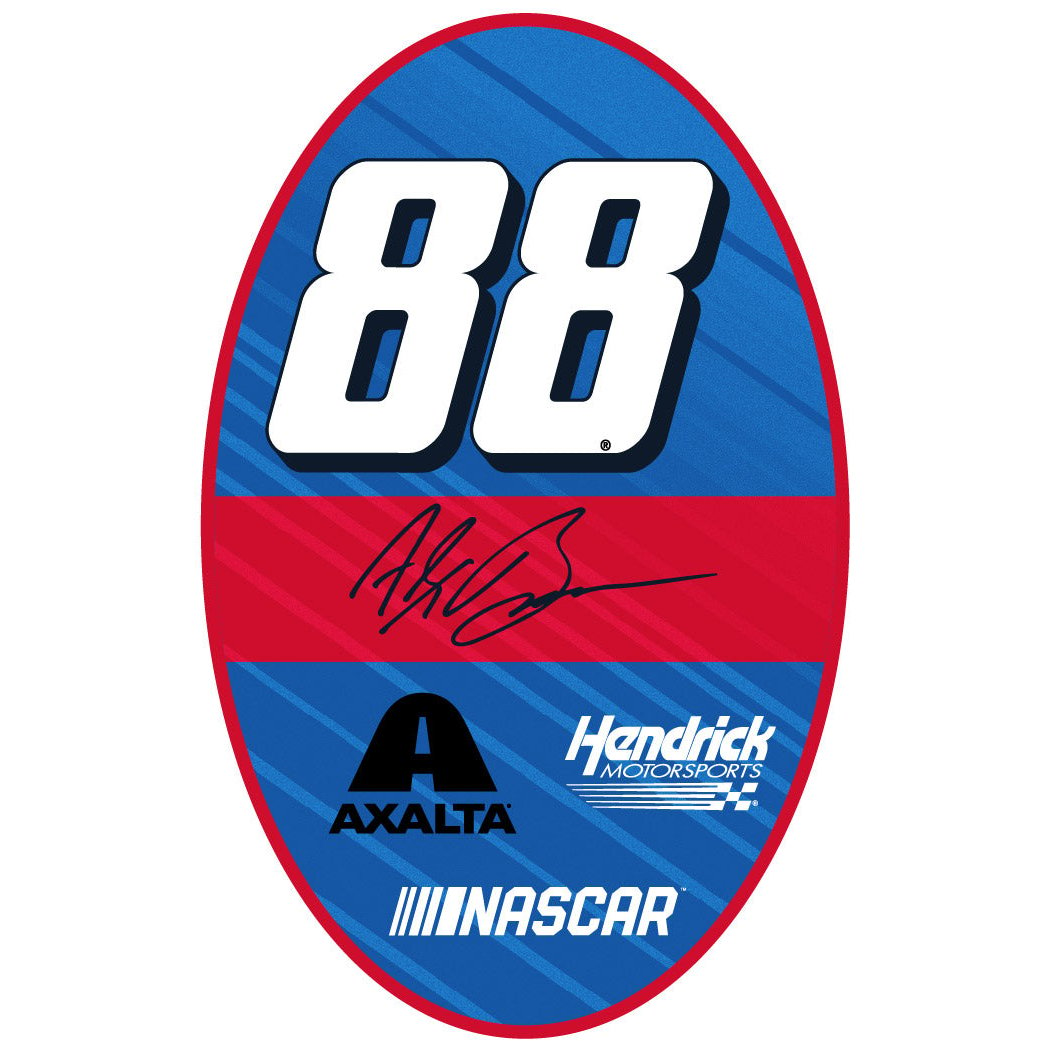 Alex Bowman 88 Oval Decal Sticker Image 1