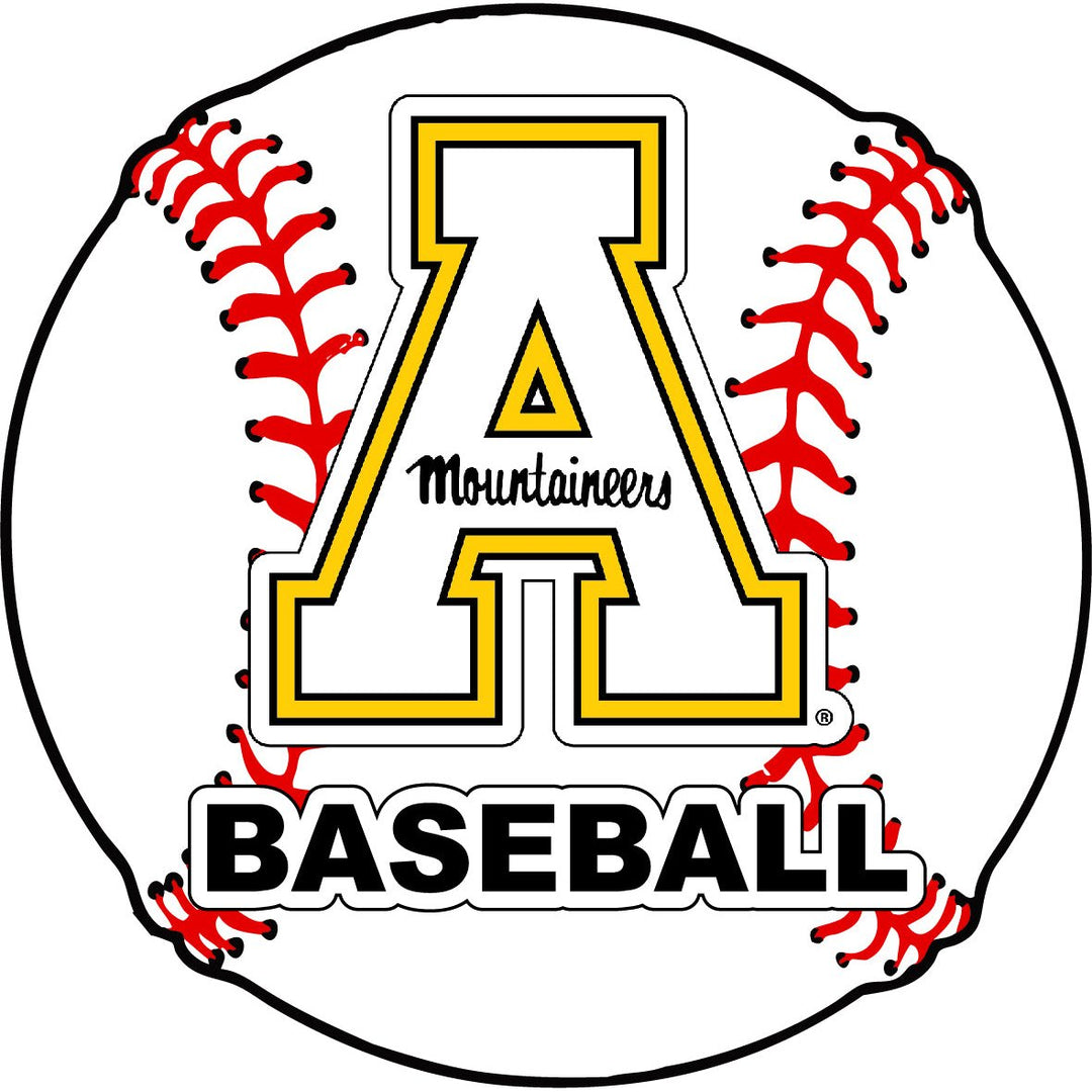 Appalachian State 4-Inch Round Baseball NCAA Passion Vinyl Decal Sticker Image 1