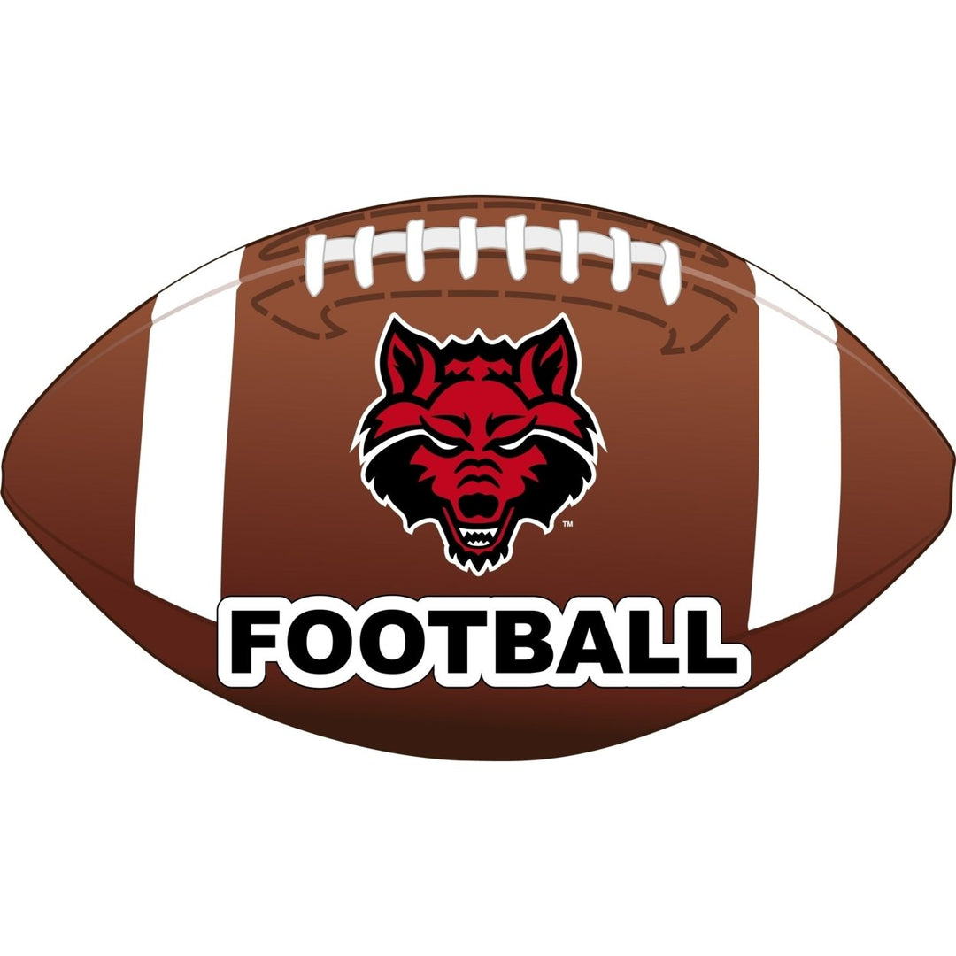 Arkansas State 4-Inch Round Football NCAA Gridiron Glory Vinyl Decal Sticker Image 1