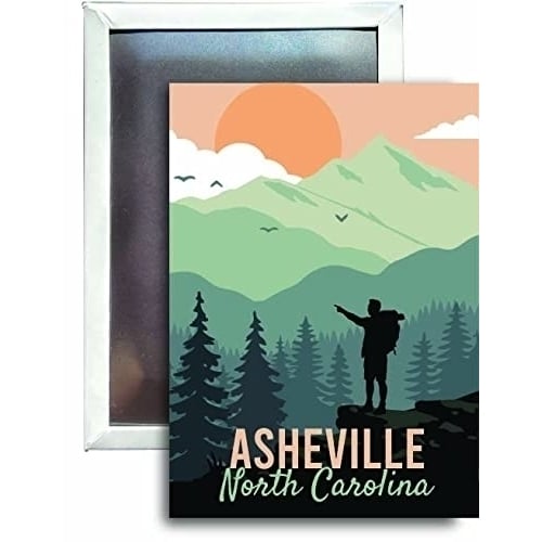 R and R Imports Asheville North Carolina Refrigerator Magnet 2.5"X3.5" Approximately Hike Destination Image 1