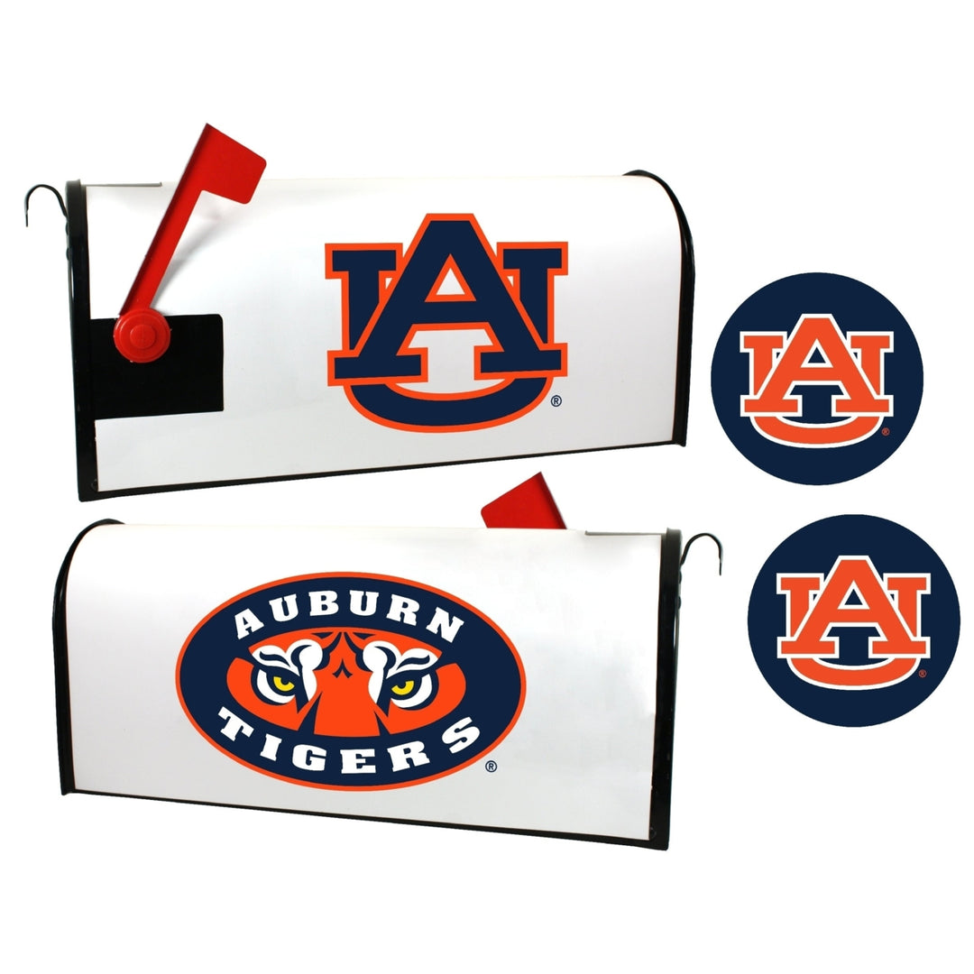 Auburn Tigers NCAA Officially Licensed Mailbox Cover and Sticker Set Image 1