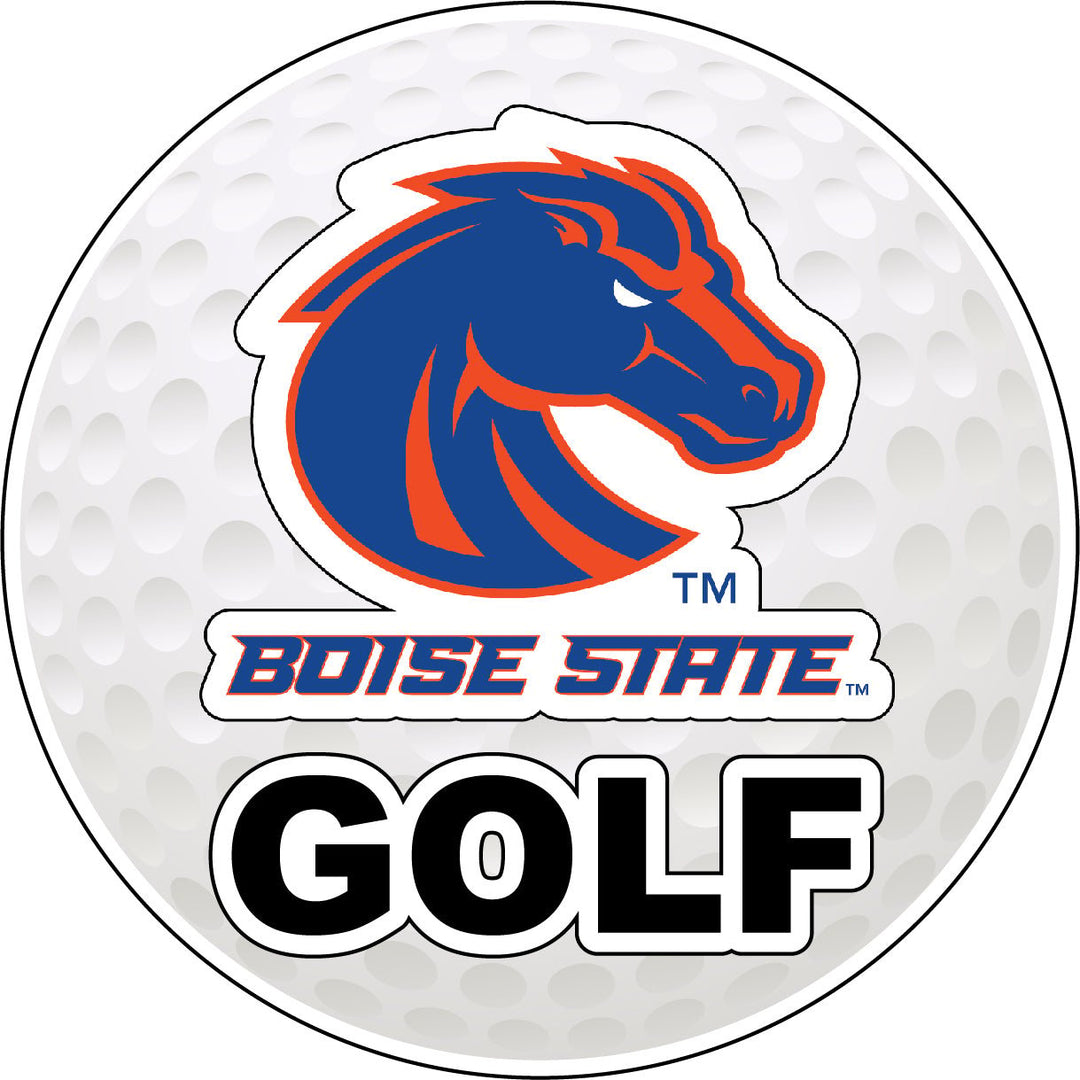 Boise State Broncos 4-Inch Round Golf NCAA Fairway Fervor Vinyl Decal Sticker Image 1