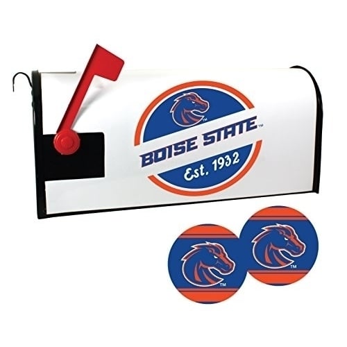 R and R Imports Boise State Broncos Magnetic Mailbox Cover and Sticker Set Image 1