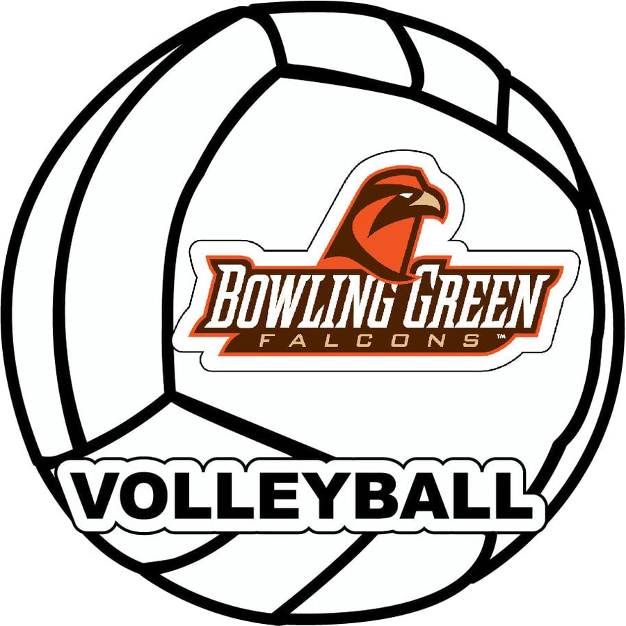 Bowling Green Falcons 4-Inch Round Volleyball NCAA Vinyl Decal Sticker for Fans, Students, and Alumni Image 1