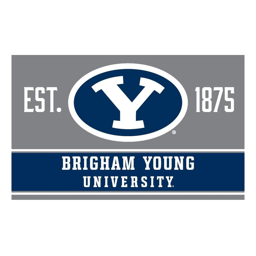Brigham Young Cougars Wood Sign with Frame Image 1