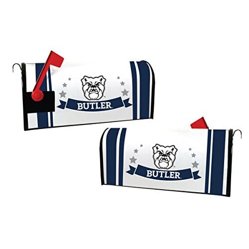 Butler Bulldogs NCAA Officially Licensed Mailbox Cover Logo and Stripe Design Image 1