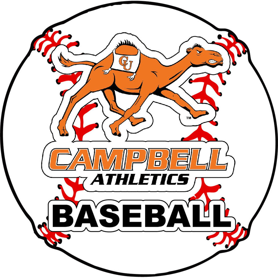 Campbell University Fighting Camels 4-Inch Round Baseball NCAA Passion Vinyl Decal Sticker Image 1