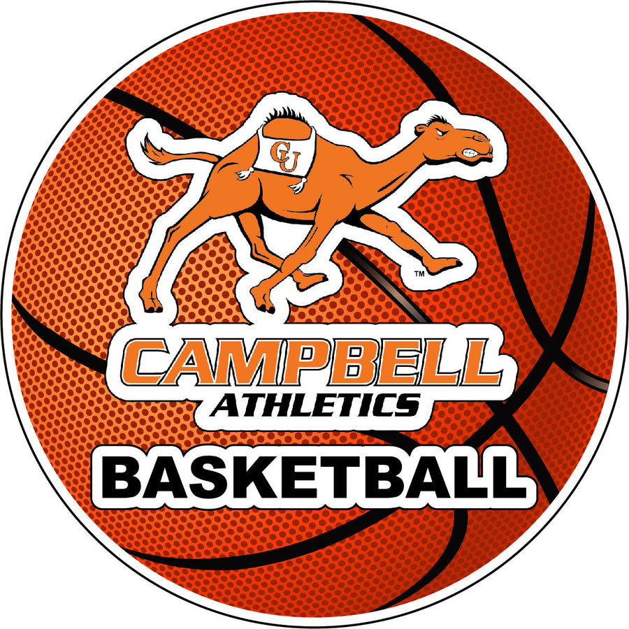 Campbell University Fighting Camels 4-Inch Round Basketball NCAA Hoops Pride Vinyl Decal Sticker Image 1