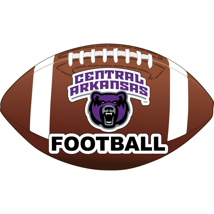 Central Arkansas Bears 4-Inch Round Football Vinyl Decal Image 1