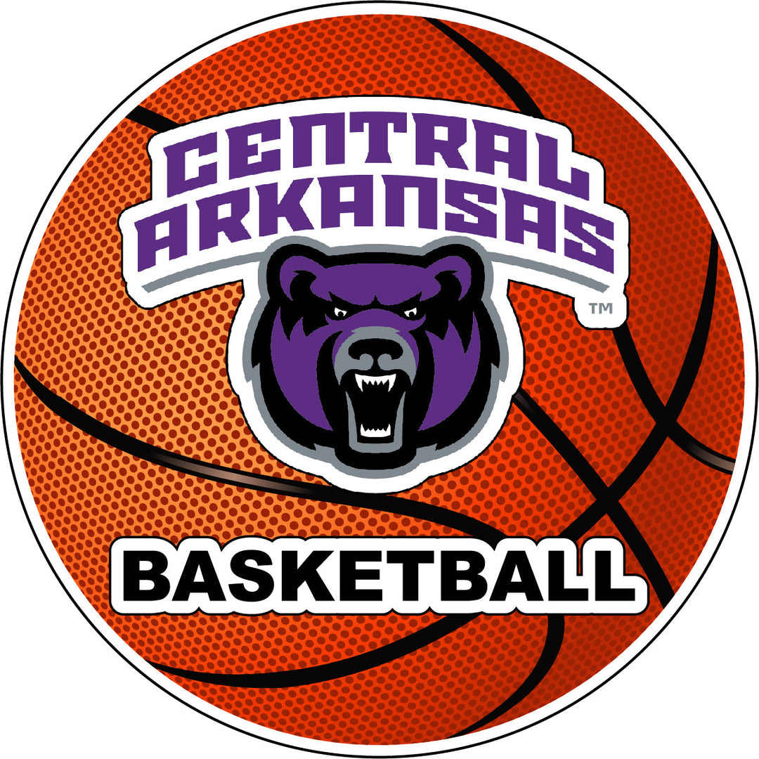 Central Arkansas Bears 4-Inch Round Basketball Vinyl Decal Sticker Image 1