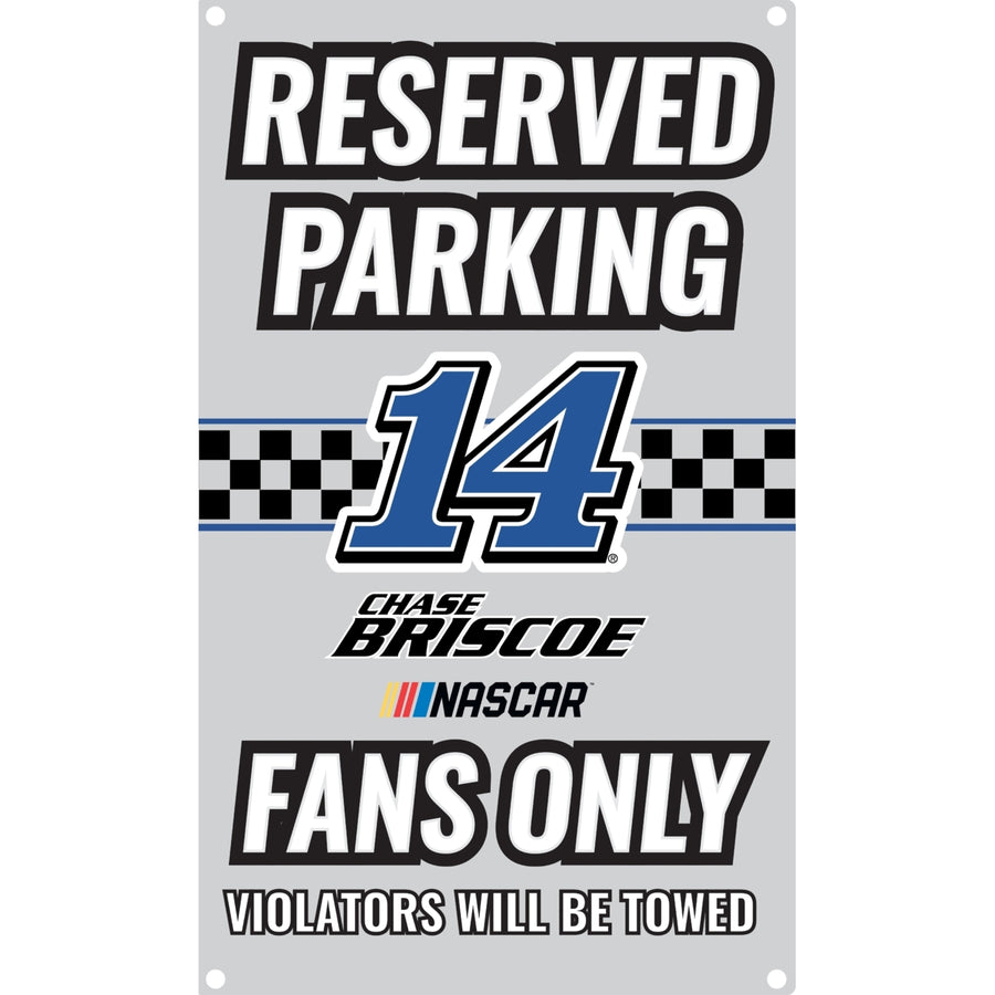 R and R Imports Chase Briscoe 14 No Parking Metal Sign Image 1