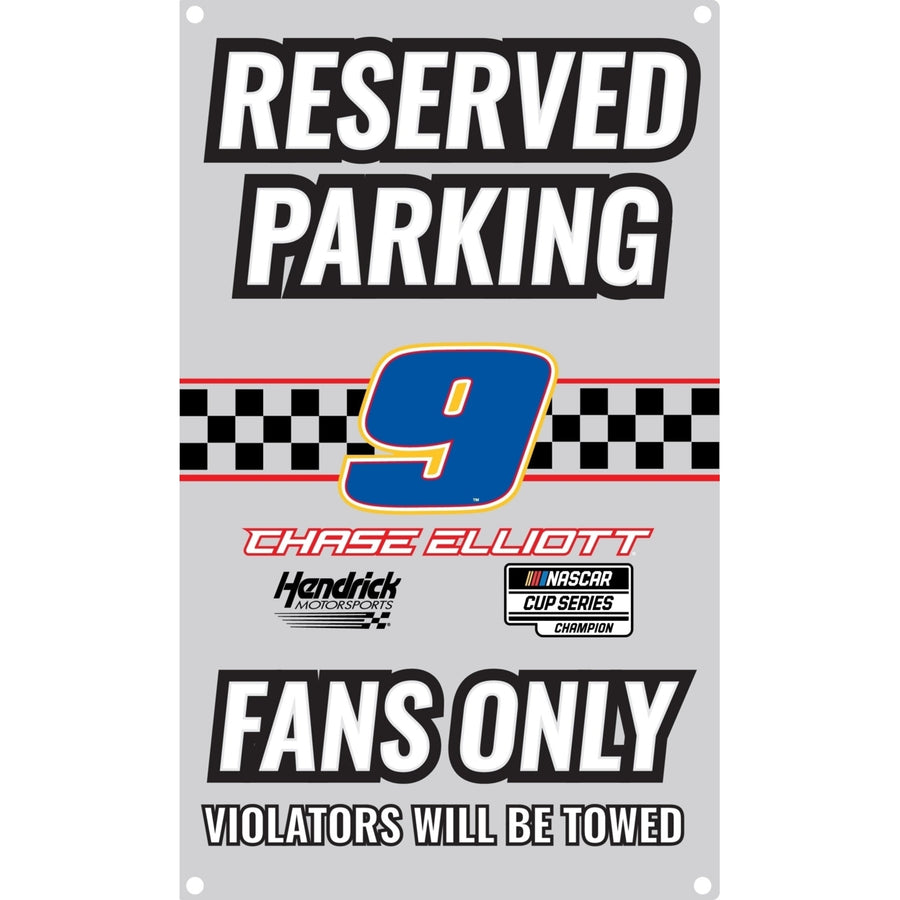 R and R Imports Chase Elliott 9 NASCAR 2020 Champion Metal Sign Image 1