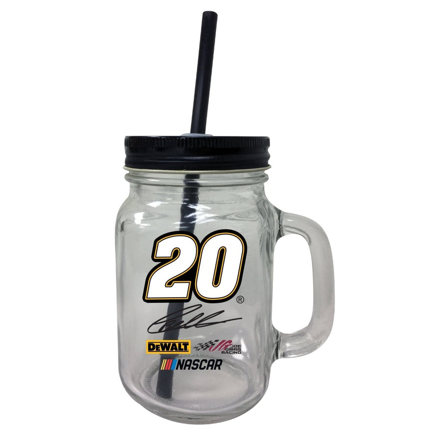 R and R Imports Christopher Bell 20 NASCAR Cup Series Mason Jar Tumbler Image 1