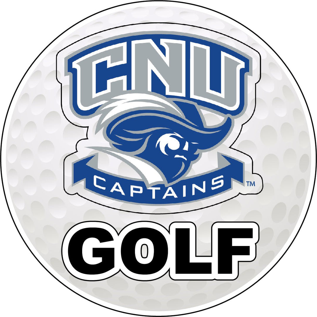 Christopher Newport Captains 4-Inch Round Golf NCAA Fairway Fervor Vinyl Decal Sticker Image 1