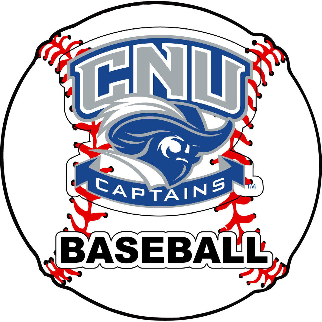 Christopher Newport Captains 4-Inch Round Baseball NCAA Passion Vinyl Decal Sticker Image 1