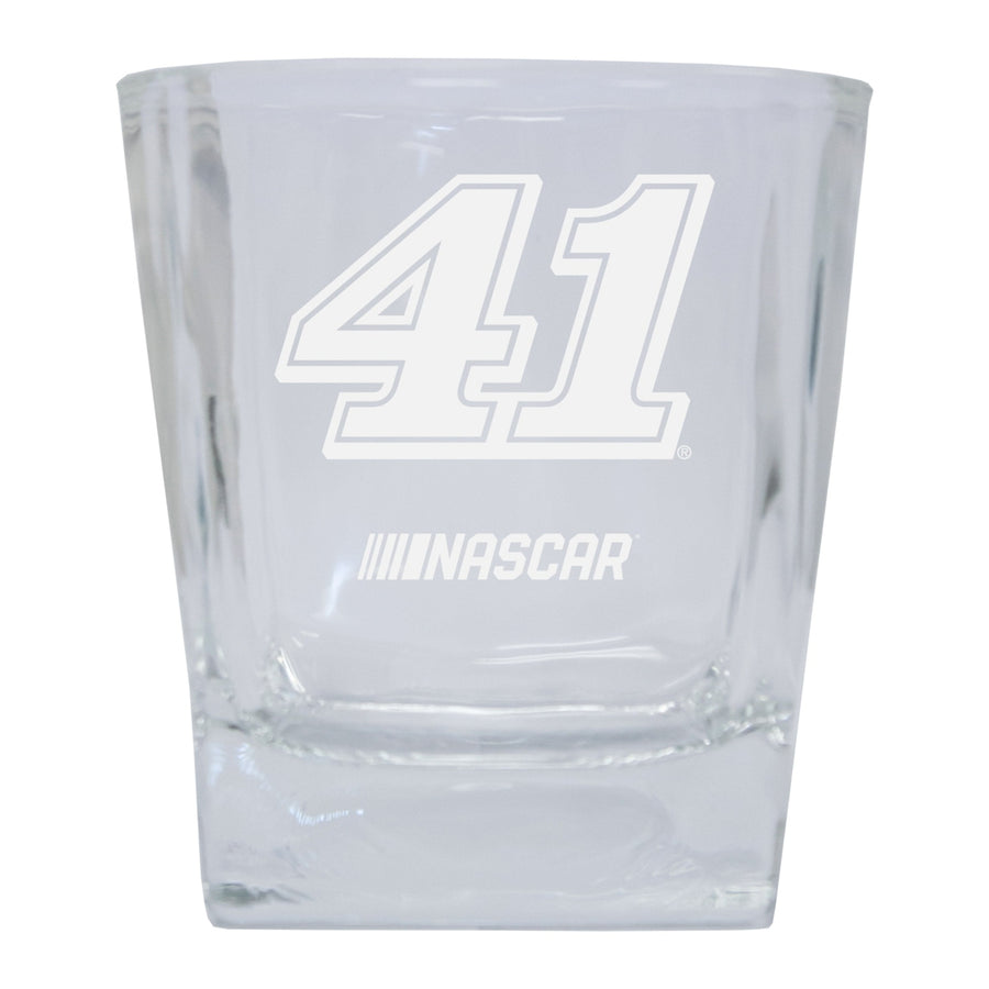 R and R Imports Cole Custer 41 NASCAR Cup Series Etched 5 oz Shooter Glass 2-Pack Image 1