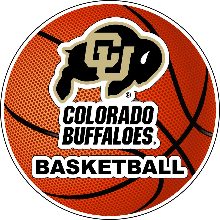 Colorado Buffaloes 4-Inch Round Basketball NCAA Hoops Pride Vinyl Decal Sticker Image 1