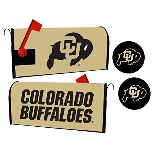 Colorado Buffaloes NCAA Officially Licensed Mailbox Cover and Sticker Set Image 1