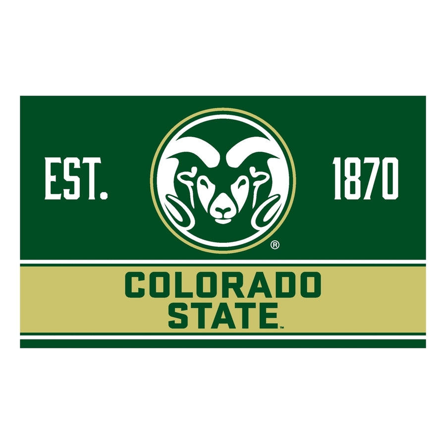 Colorado State Rams Wood Sign with Frame Image 1