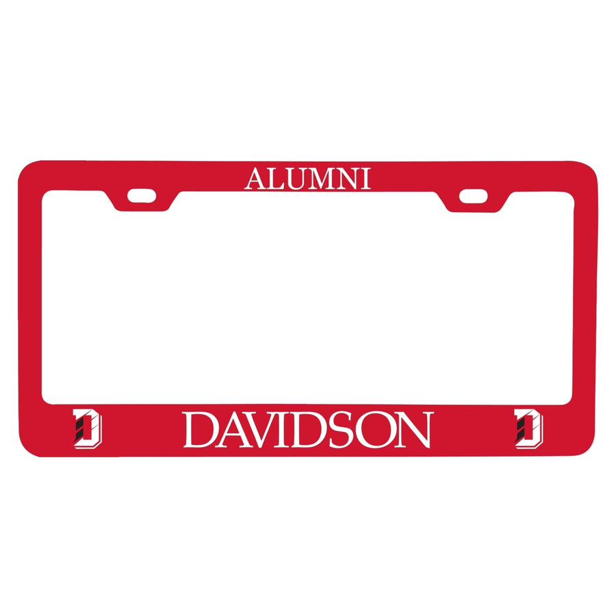 NCAA Davidson College Alumni License Plate Frame - Colorful Heavy Gauge Metal, Officially Licensed Image 1