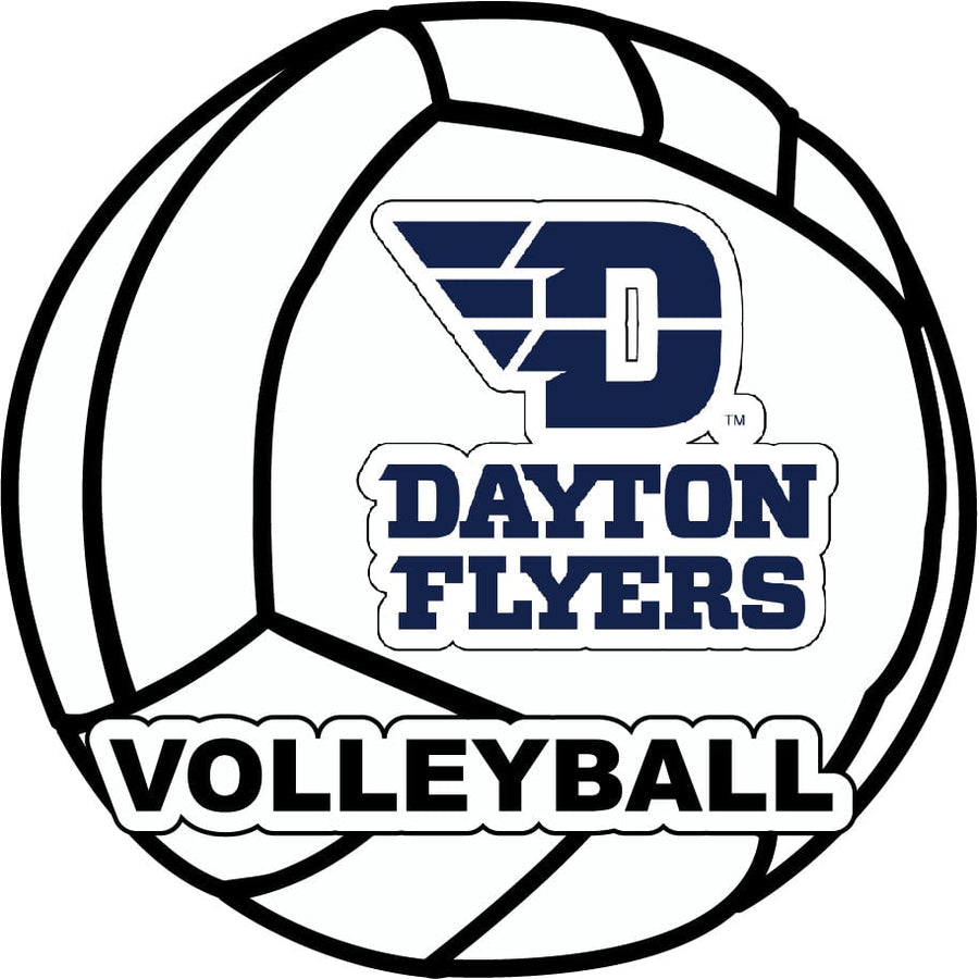 Dayton Flyers 4-Inch Round Volleyball NCAA Vinyl Decal Sticker for Fans, Students, and Alumni Image 1