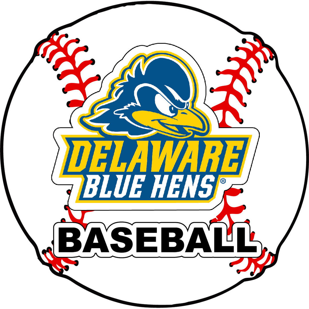 Delaware Blue Hens 4-Inch Round Baseball NCAA Passion Vinyl Decal Sticker Image 1