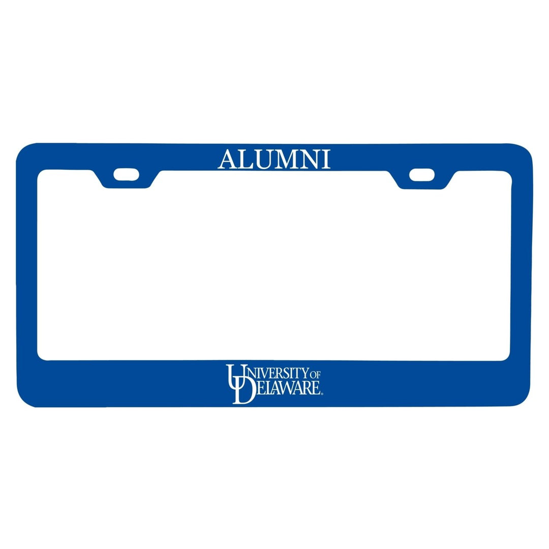 NCAA Delaware Blue Hens Alumni License Plate Frame - Colorful Heavy Gauge Metal, Officially Licensed Image 1